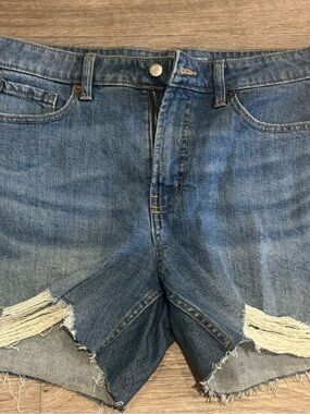 Old Navy Blue Distressed Denim Cutoff Shorts